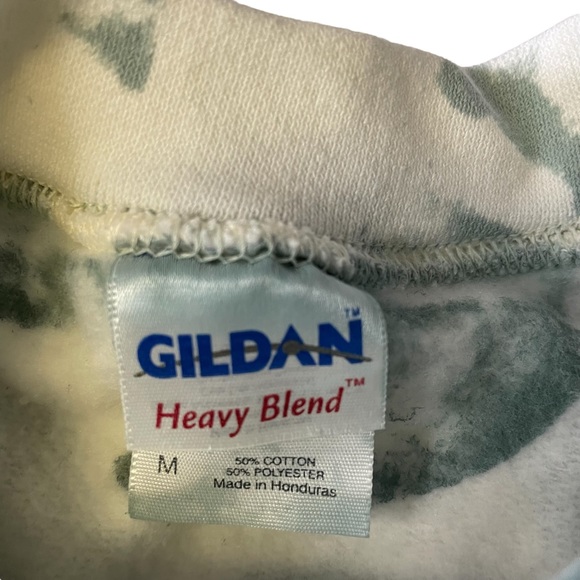 Vintage Gildan Grayish Blue White Lion Crewneck Sweatshirt Medium - Picture 3 of 4